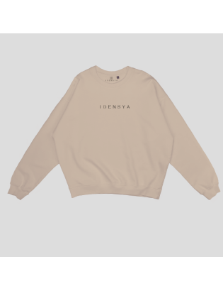 Pull col rond - Crewneck - Beige