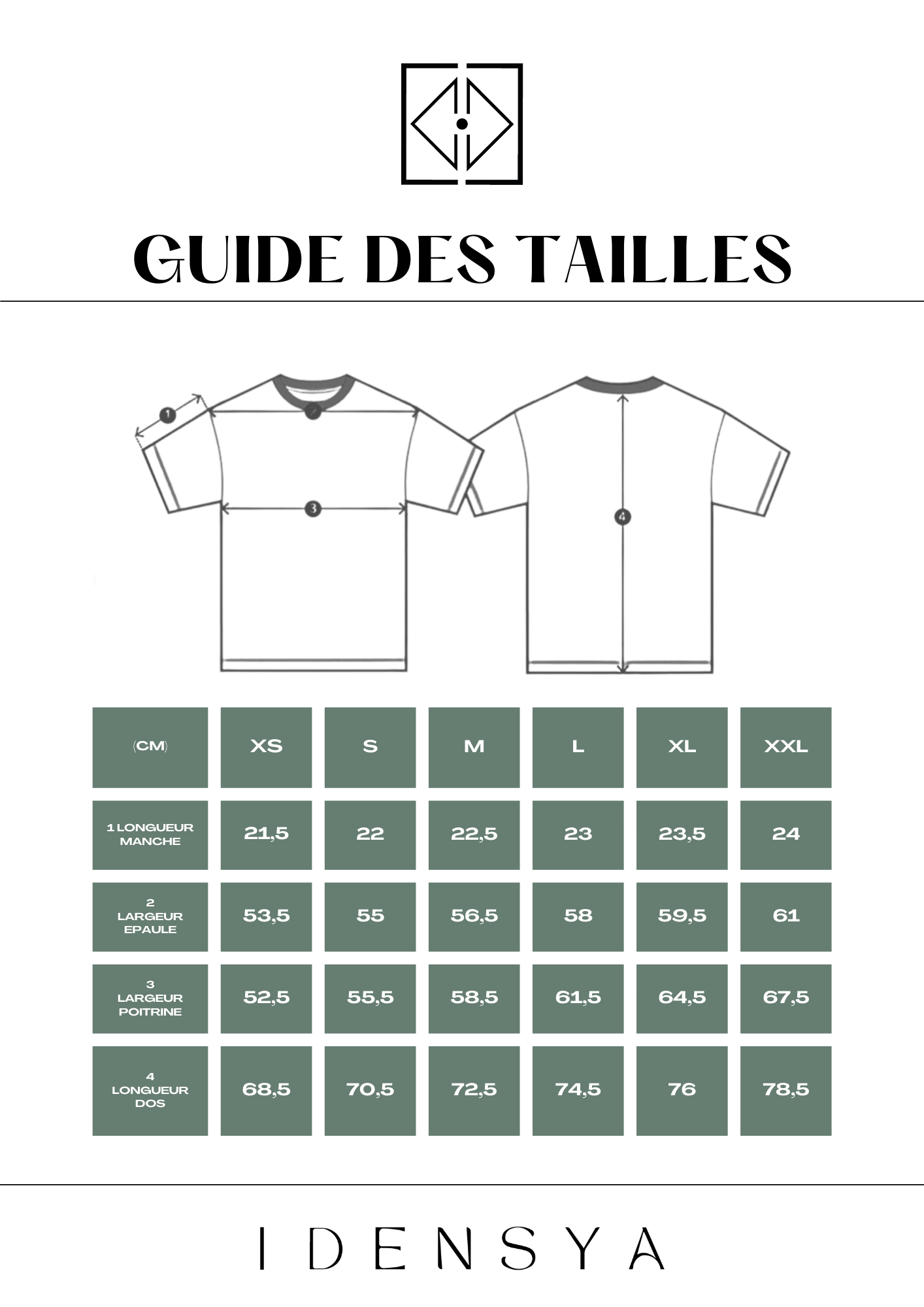 Guide des tailles